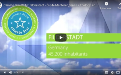 INTEGRA holt für Filderstadt den Preis „Climate Star Award 2016“